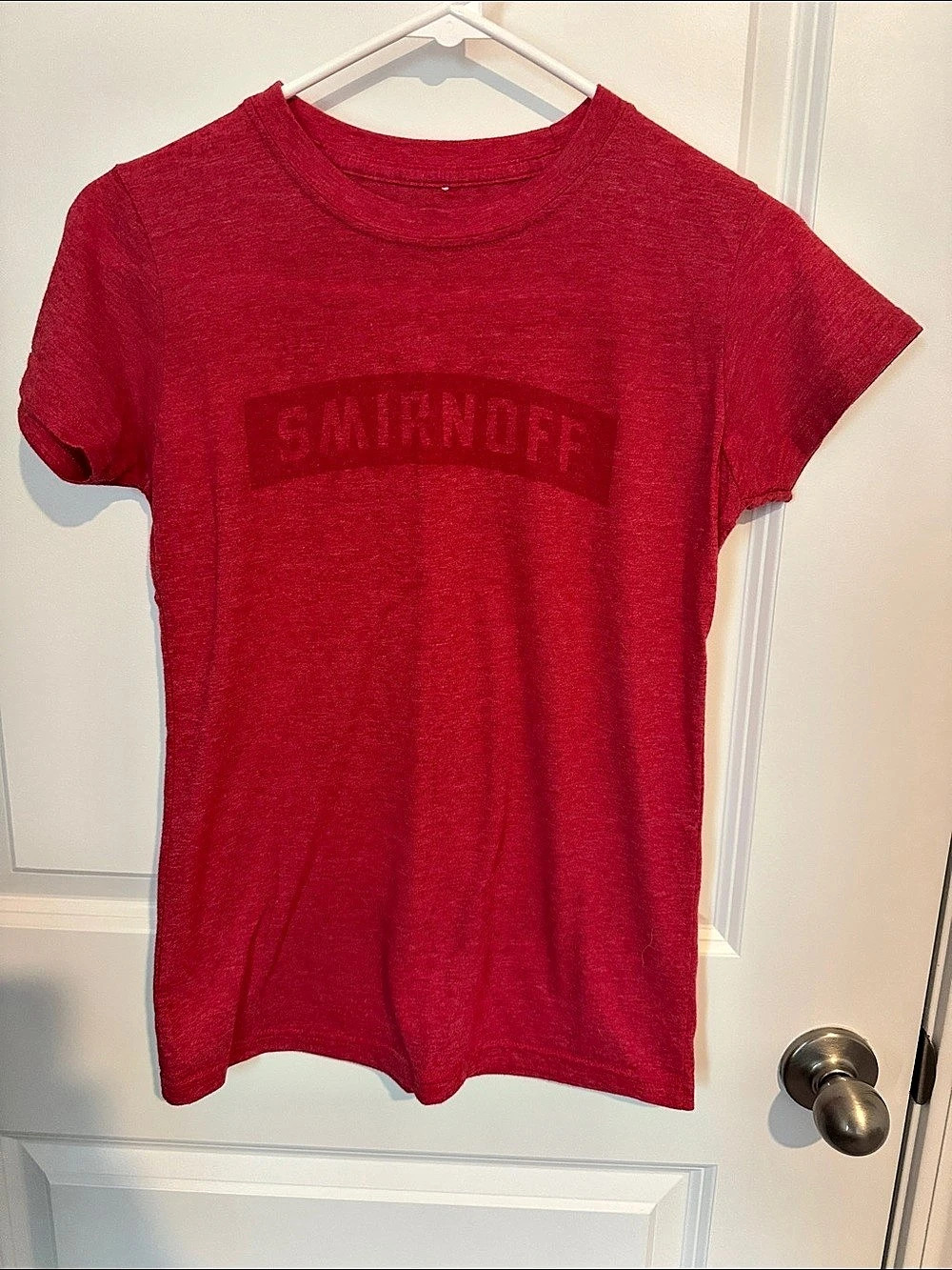 Smirnoff Short Sleeve Cotton Tee in Red